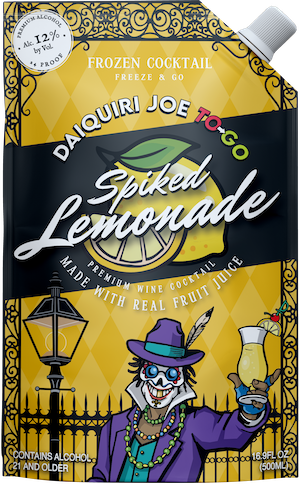 Spiked Lemonade Frozen Daiquiri in a Pouch